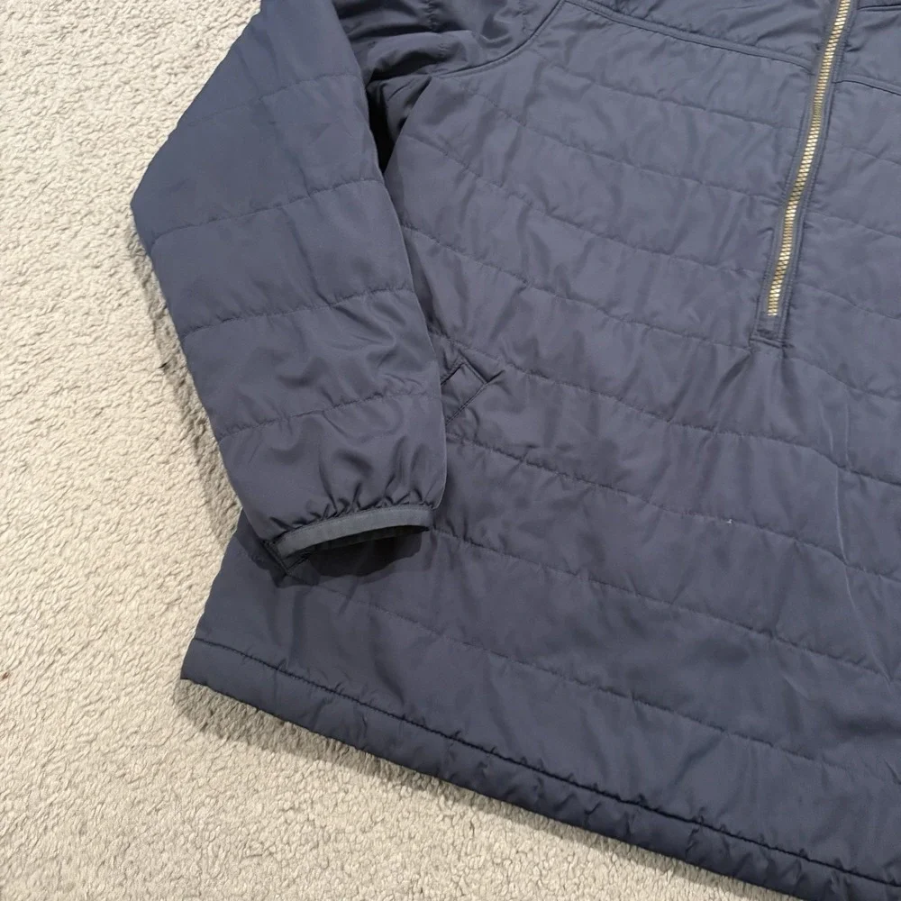 L.L Bean Men's Mountain Classic Puffer 1/4 Zip Pullover Jacket Navy XXL Outdoors - Picture 6 of 12